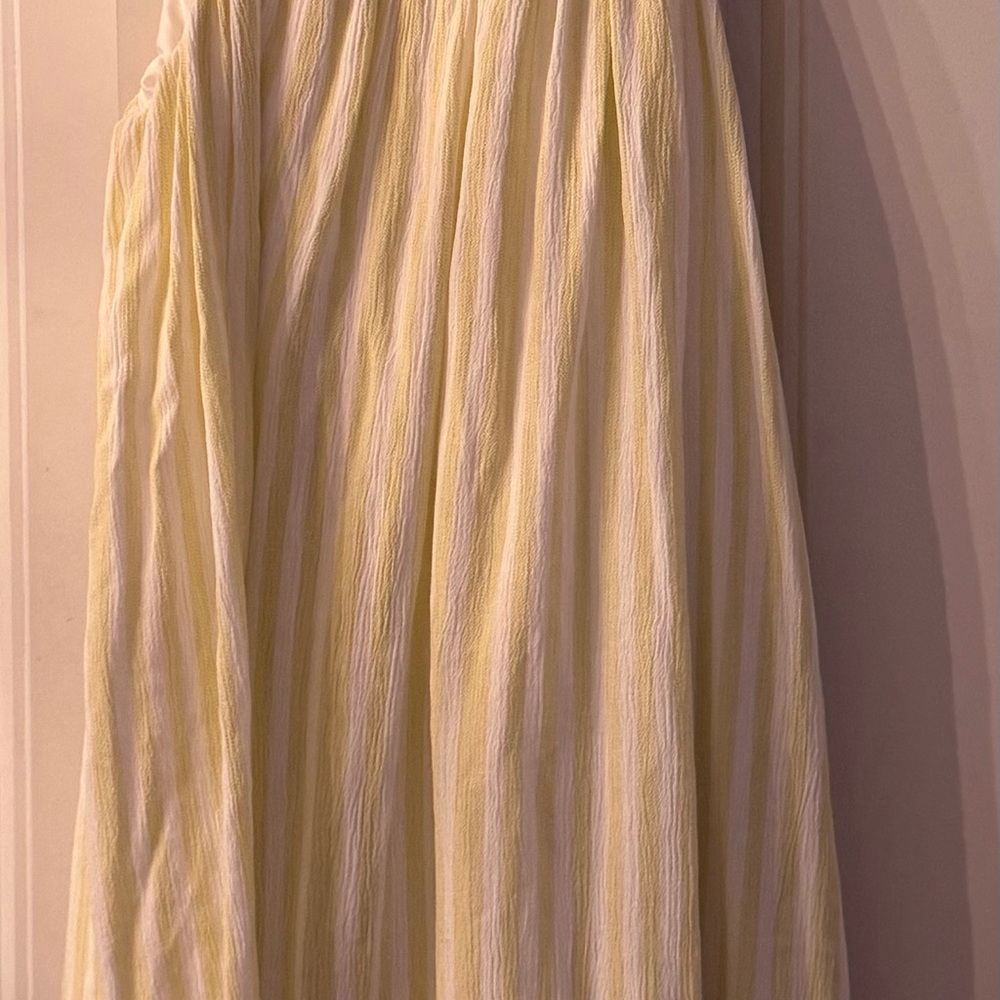Altar’d State Yellow/White striped Cut Out Sundress